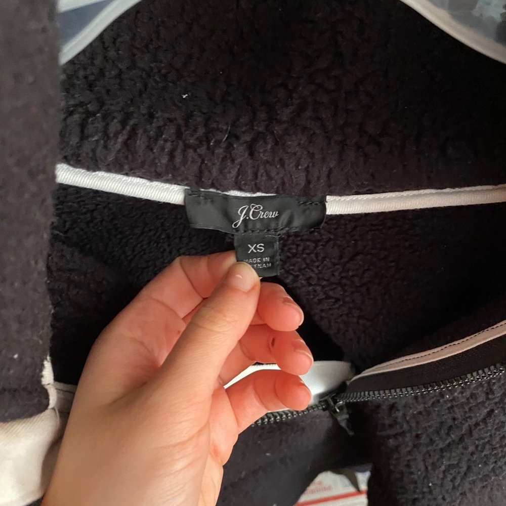 J. Crew Polartec Sherpa Fleece Half Zip Pullover - Picture 3 of 3